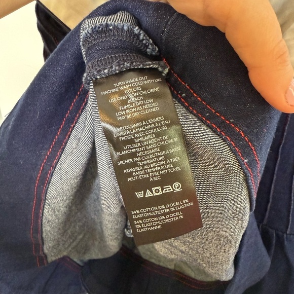 Maeve - Anthropologie - Rosette Strapless Fit and Flare Denim Mini Dress - US 2 - Picture 10 of 14